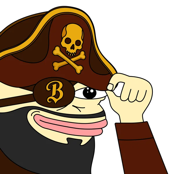 Pirate character close-up